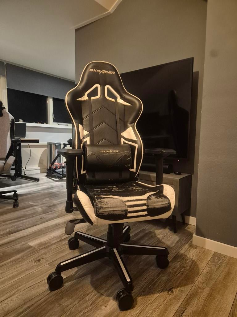 DxRacer Gaming Stoel, Ophalen, Gebruikt, Zwart, Gaming bureaustoel