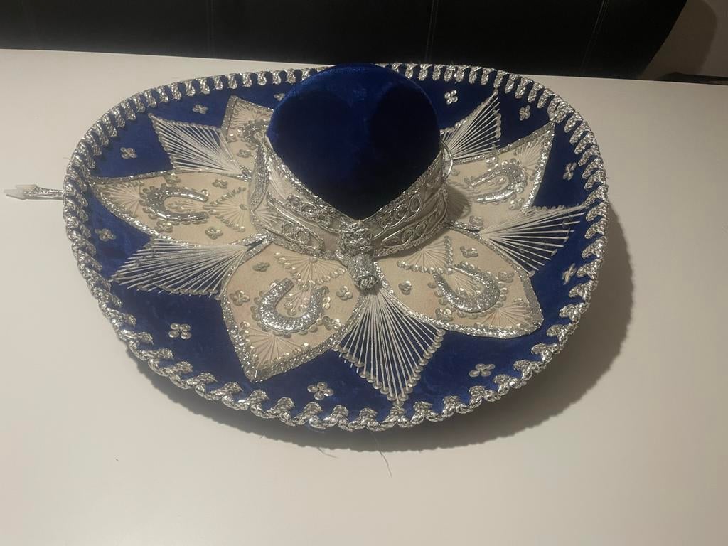 Authentieke Mexicaanse Sombrero, Ophalen of Verzenden, Zo goed als nieuw, One size fits all, Hoed