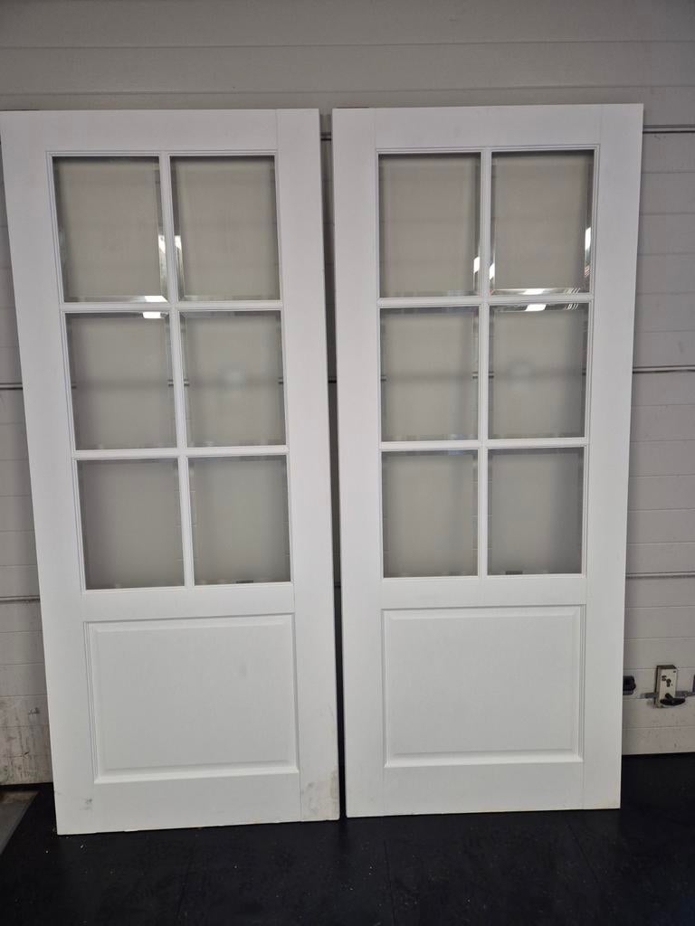 Skantrae Ensuite deuren mat facet glas (186x228) NIEUW, Ophalen, Binnendeur, Nieuw, Glas
