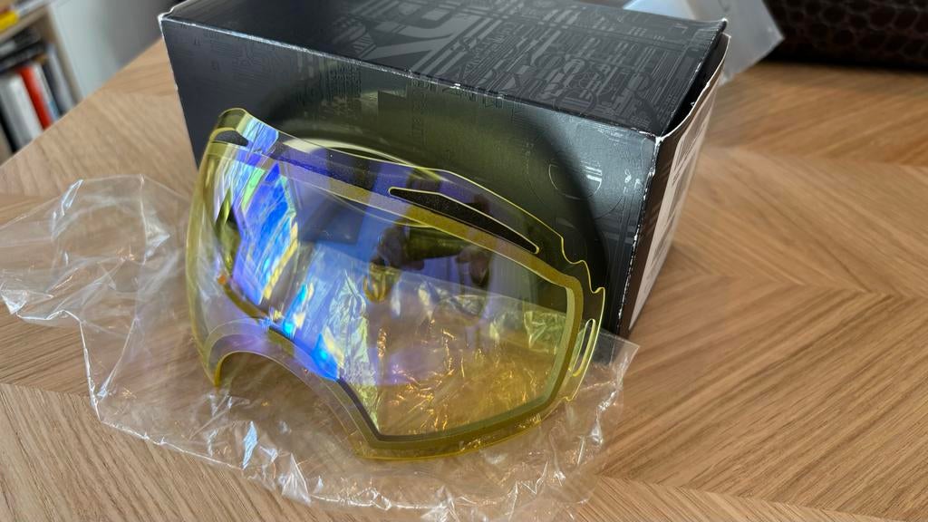 Oakley Airbrake Hi Yellow Lens - Nieuw!, Overige typen, Nieuw, Skiën, Ophalen