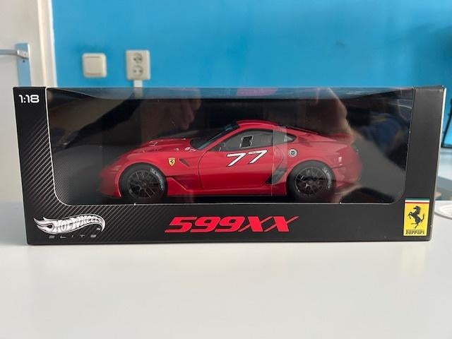 FERRARI 599XX #77 1:18 HOT WHEELS ELITE    NIEUW/GESEALD, Hobby en Vrije tijd, Modelauto's | 1:18, Ophalen of Verzenden, Nieuw