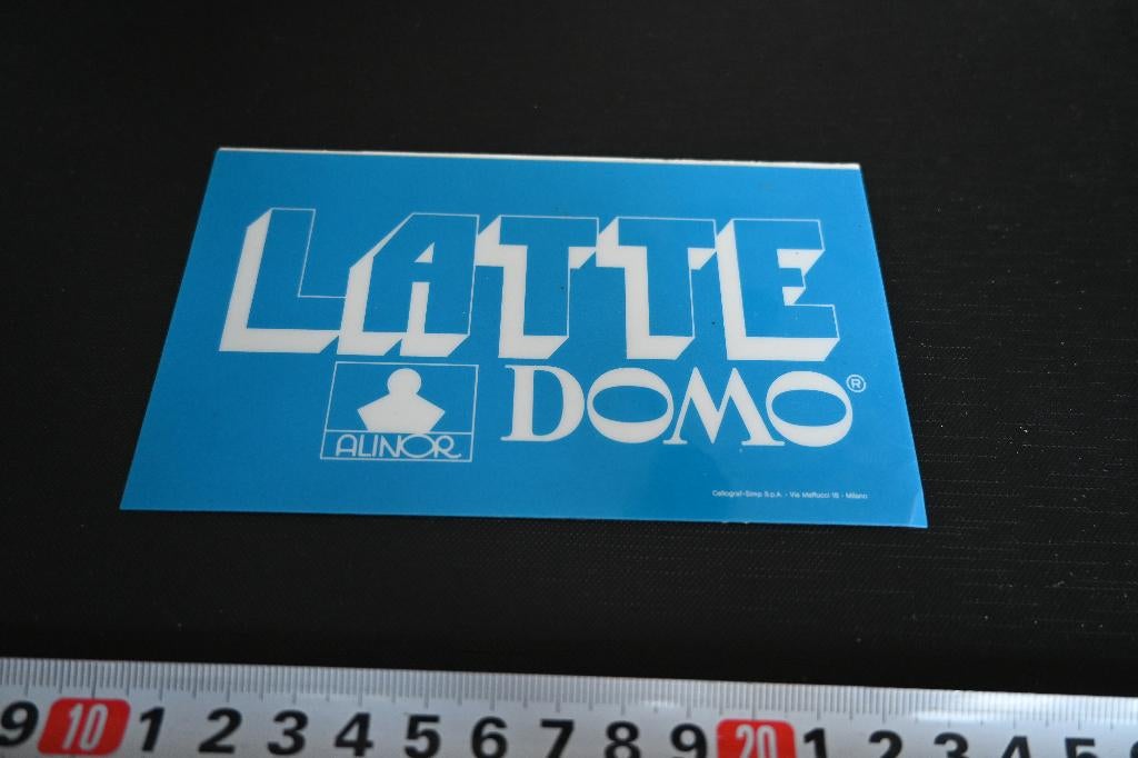 sticker LATTE DOMO  AUNOR *, Verzamelen, Ophalen, Zo goed als nieuw