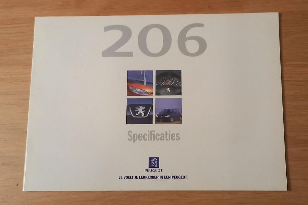 Peugeot 206 Specificaties, Verzenden, Zo goed als nieuw, Peugeot