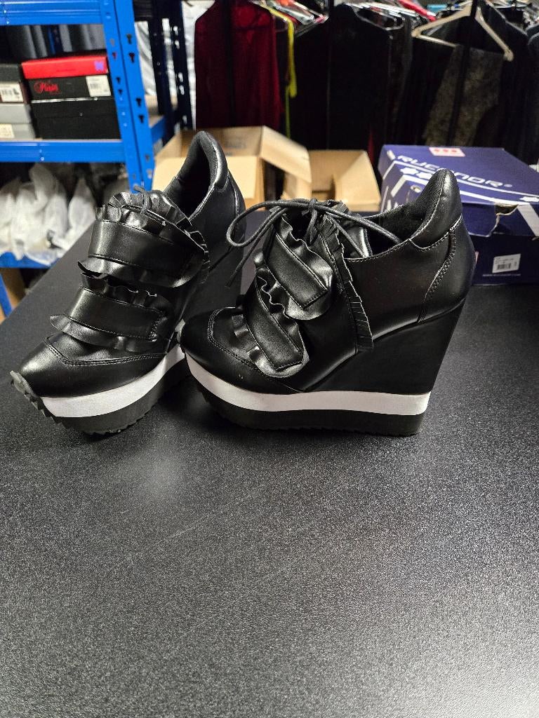 Nieuwe Wedge Sneakers, Kleding | Dames, Zwart, Nieuw, Ophalen of Verzenden, Sneakers of Gympen