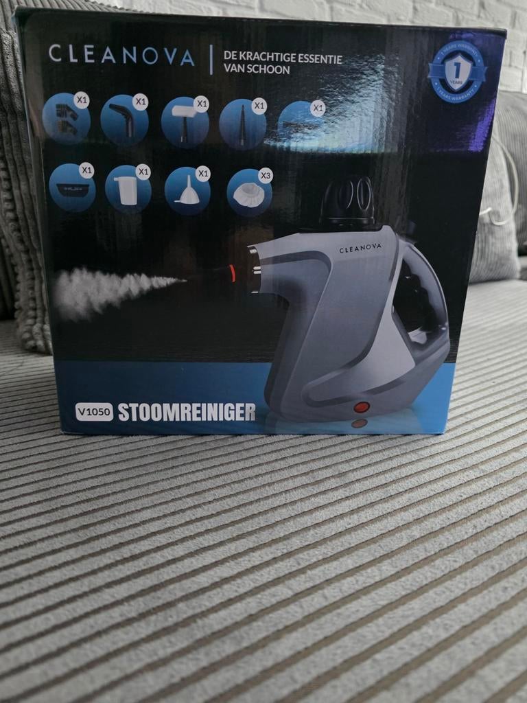 Stoomreiniger CLEANOVA V1050 - Nieuw in doos!, Ophalen, Nieuw, Reservoir, Minder dan 1200 watt