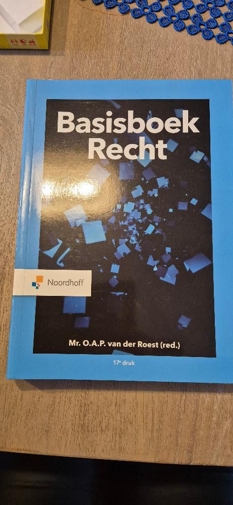 Basisboek recht, Nieuw, Noordhoff Uitgevers, Alpha, HBO