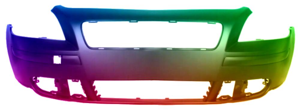 Voorbumper Voor Volvo S40/V50 (MS/MW) 2003-2007 gespoten in