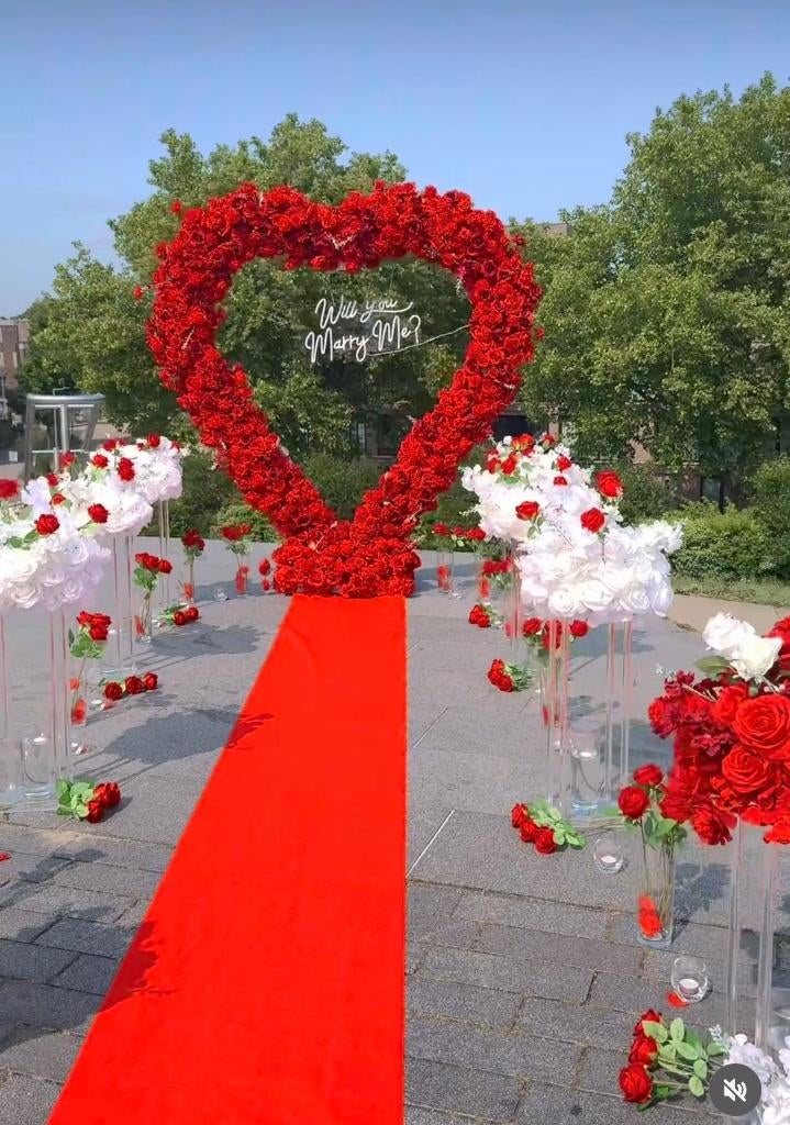 MARRY ME aanzoek decoratie onvergetelijke aanzoek, Ophalen of Verzenden, Nieuw, Geboorte of Huwelijk