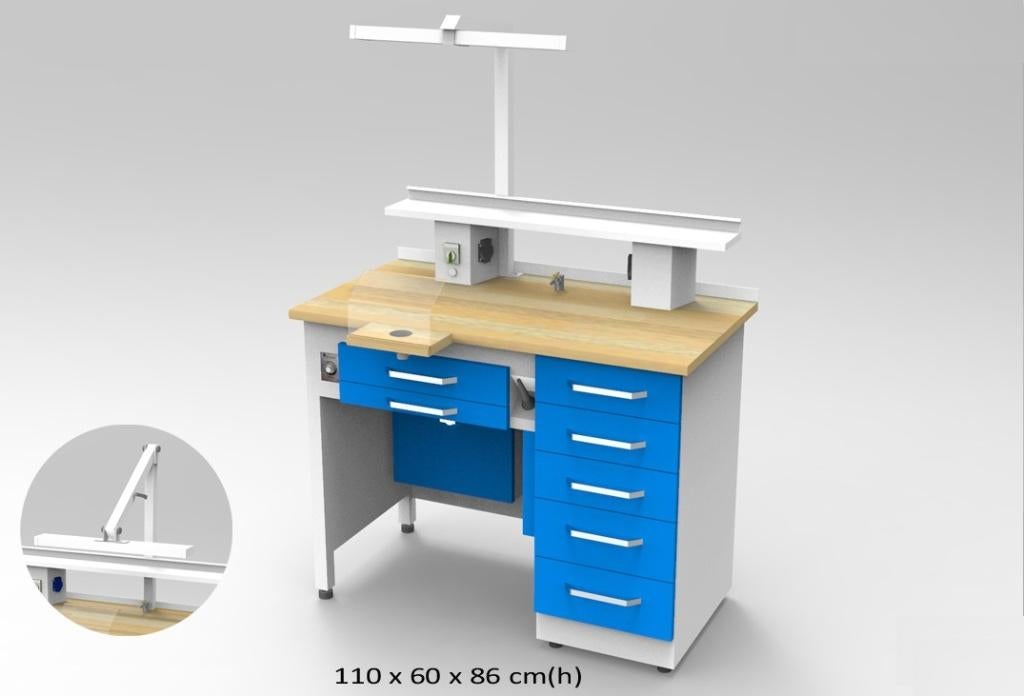 Tandtechniek tafel 1persoons, Diversen, Braces, Info@adadent.nl, Adadent, Nieuw, Ophalen of Verzenden