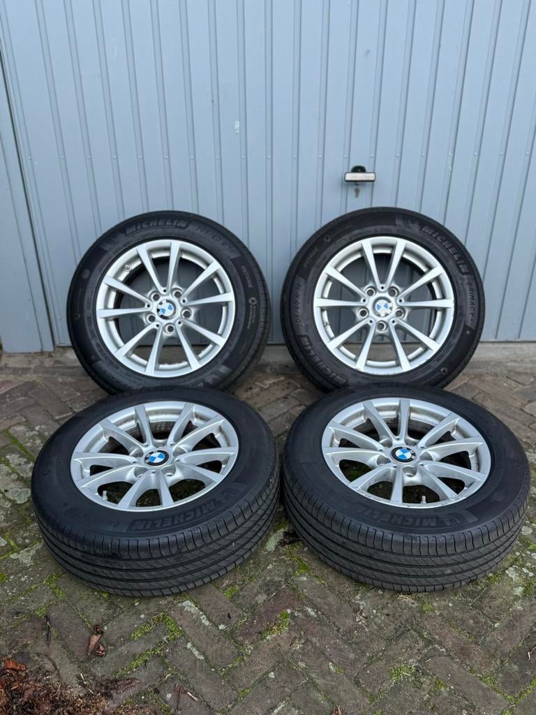 Bmw 10 spaaks velgen 205/60/16, Auto-onderdelen, Banden en Velgen, Ophalen, Gebruikt, Michelin, 16 inch