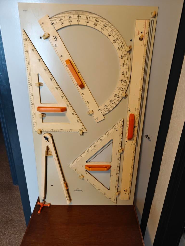 Wissner schoolbord attributen orgineel/vintage, Ophalen, Zo goed als nieuw, Accessoires