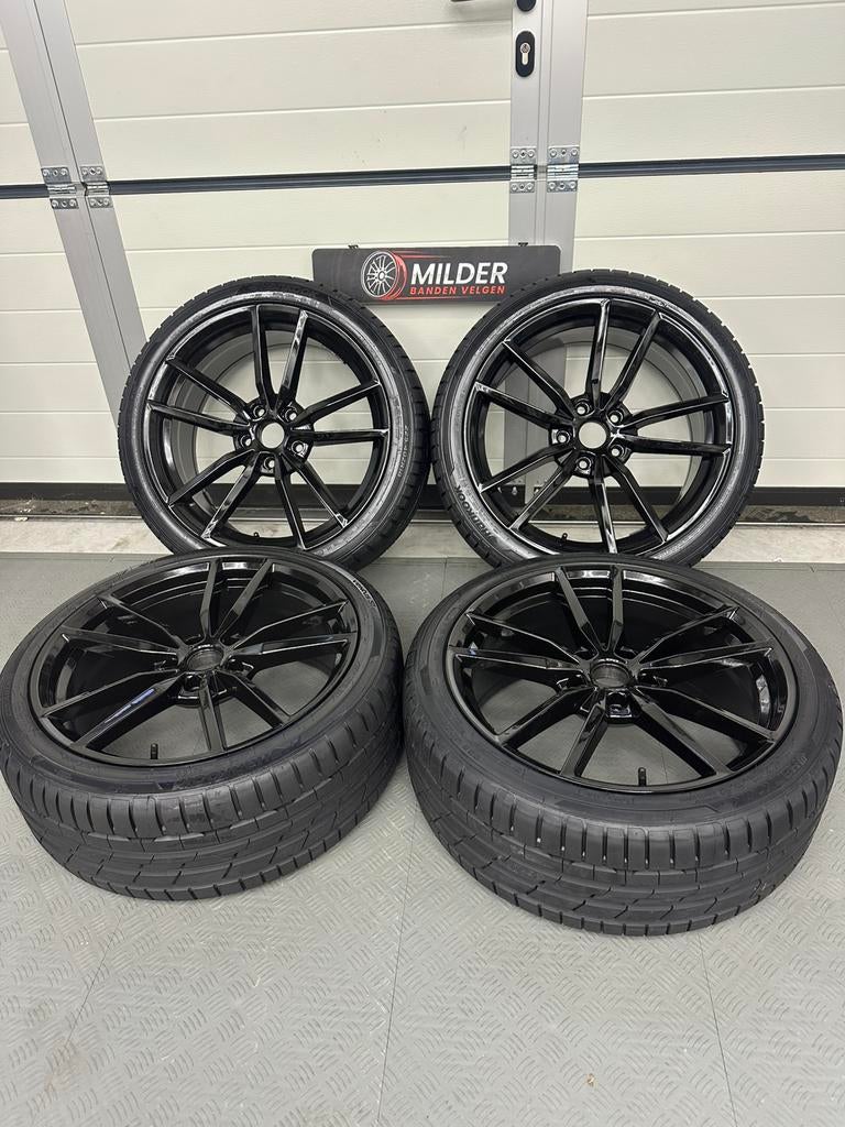 Pretoria Look velgen + Hankook zomerbanden 18” 5x112 nieuw, 18 inch, Industrieweg oost 5b9, 6662NE Elst., Banden en Velgen, Nieuw