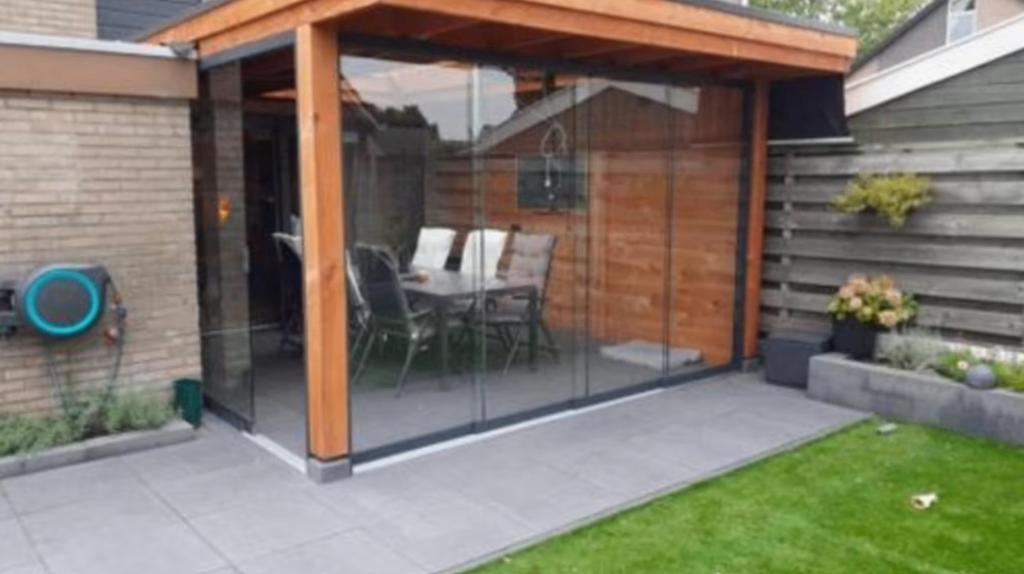 Glasschuifwand, Veranda, Overkapping, Tuinkamer, Serre., Minder dan 80 cm, Minder dan 80 cm, Overige typen, Nieuw