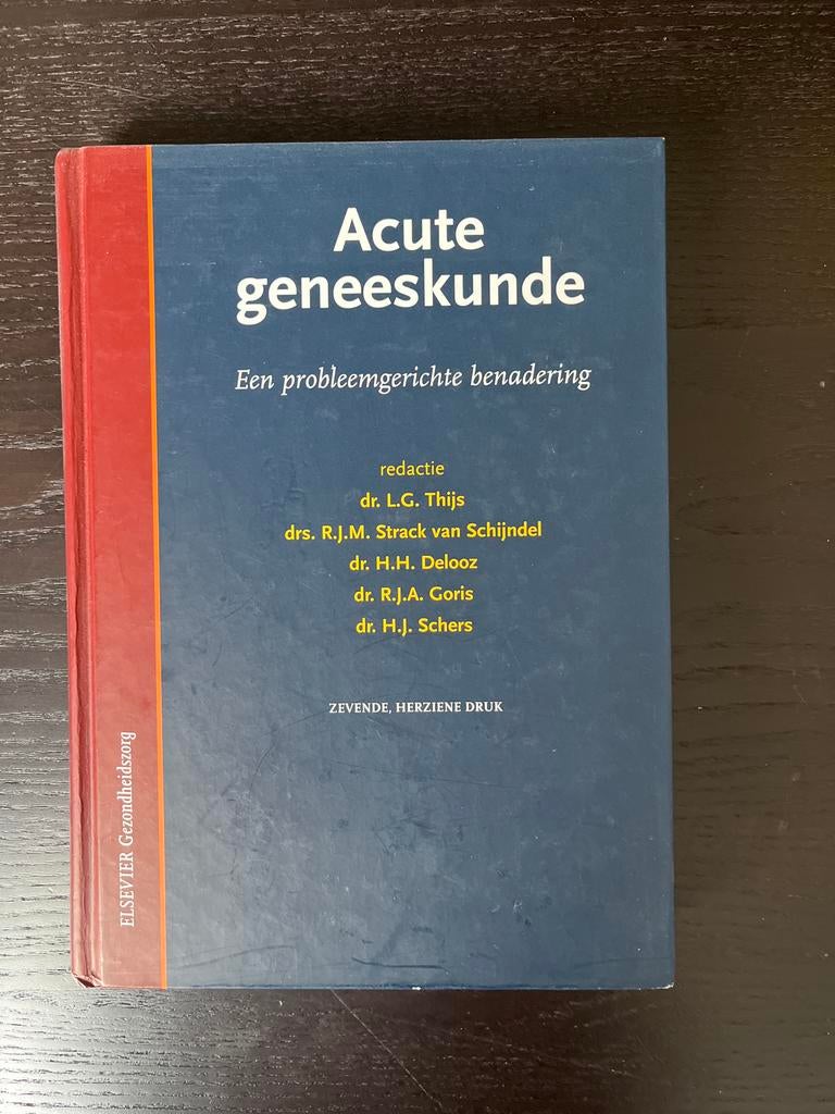 Acute Geneeskunde, Boeken, Ophalen of Verzenden, Beta, Gelezen, WO
