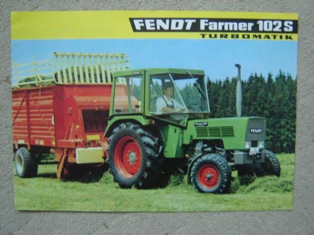 HF 4: Fendt Farmer 102 S, Ophalen of Verzenden, Zo goed als nieuw, Folder