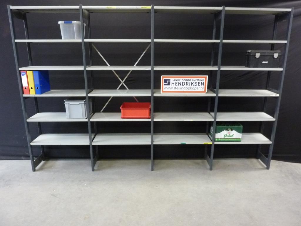 Zware Bruynzeel stelling / stalen legbordstelling 40cm diep, Ophalen of Verzenden, Handelsonderneming Hendriksen, Info@stellingopkoper.nl