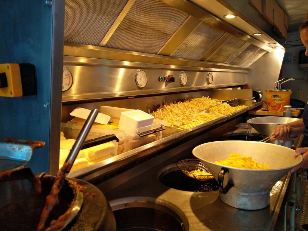 Snackwagen verkoopwagen snack container frietwagen, Ophalen
