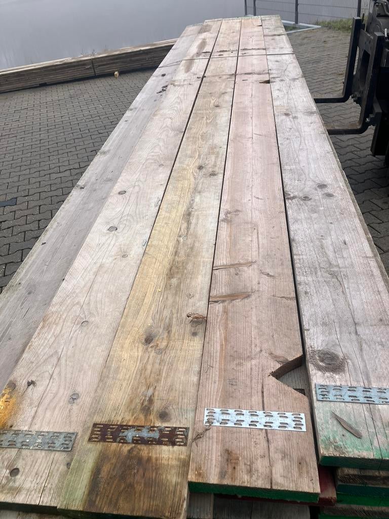 Gebruikte steigerplanken, Doe-het-zelf en Verbouw, Steigers, Ophalen, Gebruikt, Gevelsteiger, 5 meter of hoger