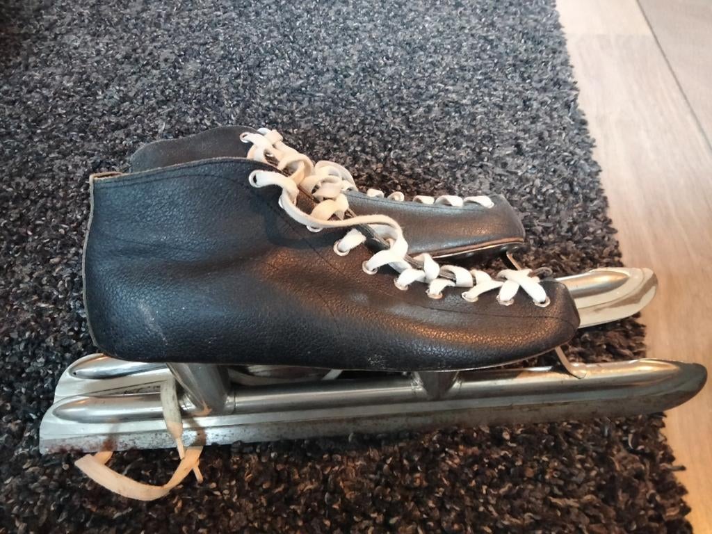 Halfhoge noten met leren schoen, Sport en Fitness, Schaatsen, Gebruikt, Noren, Ophalen, Overige merken