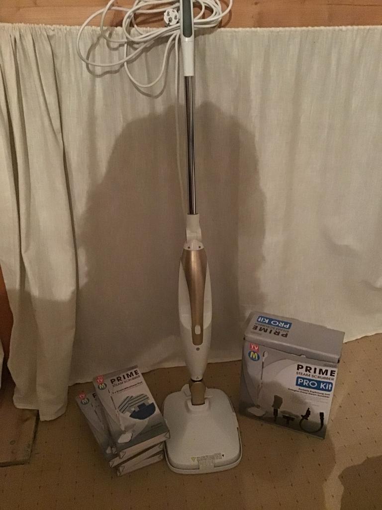 Prime Steam Scrubber - Stoomreiniger, Ophalen of Verzenden, Zo goed als nieuw, Waterstofzuiger, Minder dan 1200 watt