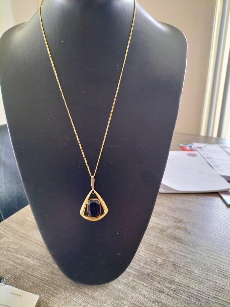 Prachtige vintage amerikaner en ketting, Sieraden, Tassen en Uiterlijk, Antieke sieraden, Verzenden, Overige materialen, Ketting