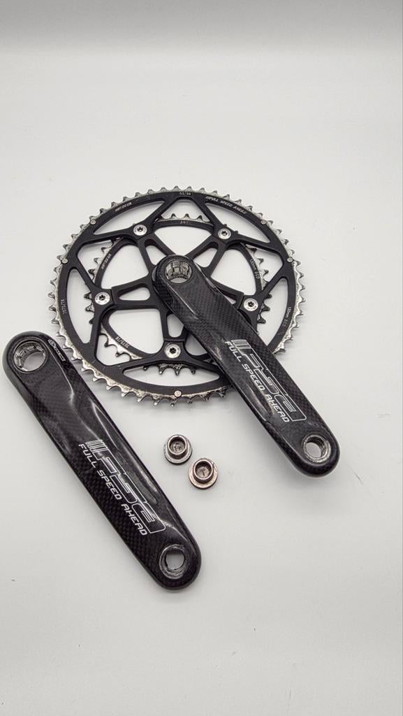FSA Carbon Crankstel Octalink met 53/39 tandbladen, Fietsen en Brommers, Fietsonderdelen, Ophalen of Verzenden, Gebruikt, Crankstel of Pedalen