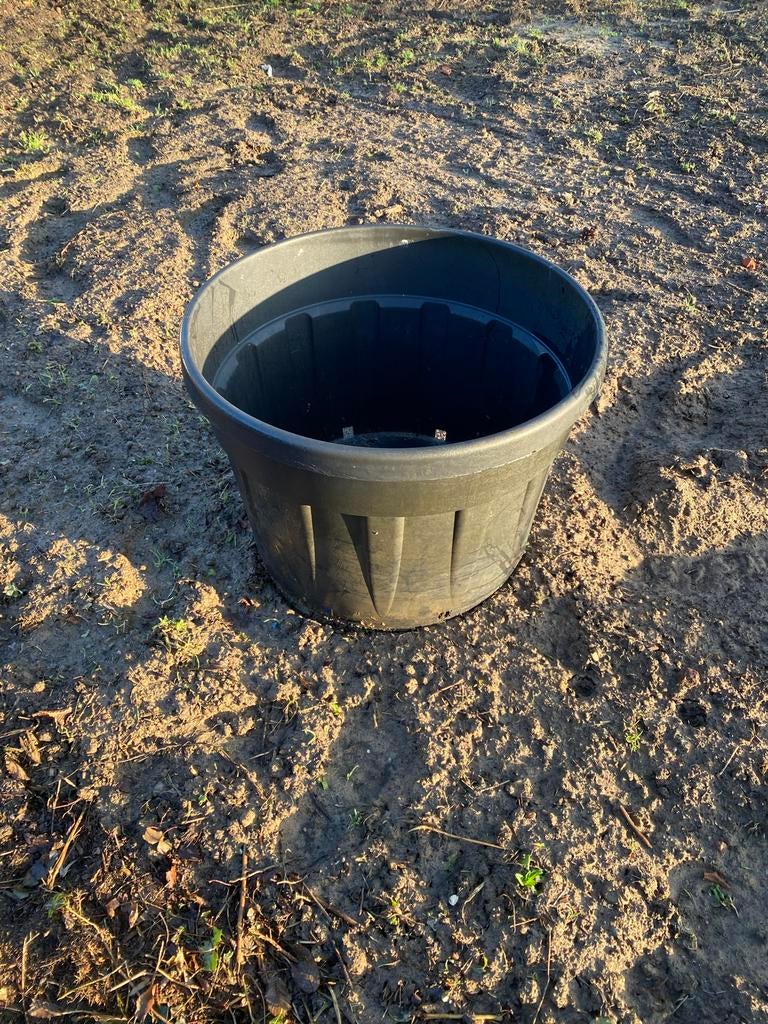Grote Zwarte Plantenkuip - 80 Liter, Tuin en Terras, Ophalen, Kunststof, Gebruikt, 40 cm of meer