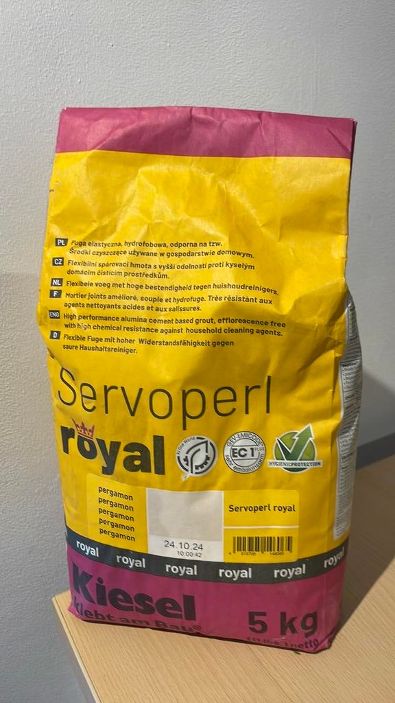 Tegelvoegmiddel pergamon 5kg, Overige typen, Nieuw, 10 m² of meer, Overige materialen