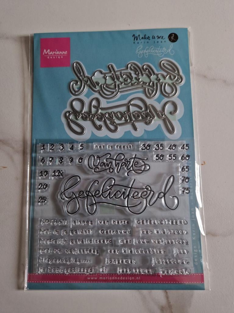 Marianne Design Snijmal & Stempel KJ1721 - Nieuw!, Ophalen of Verzenden, Nieuw, Overige thema's