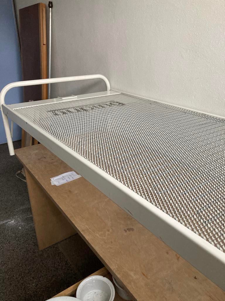 Auping Logeerbed / Studentenkamer Bed - 190x85 cm, Ophalen, Gebruikt, Eenpersoons, Wit