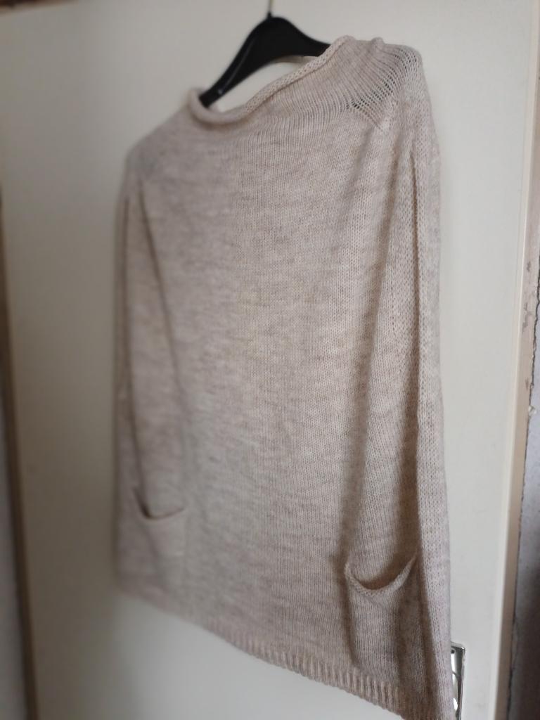 Wollen Ecru trui made in Italy, alpaca elk seizoen. Mt XXL, Kleding | Dames, Truien en Vesten, Nieuw, Maat 46/48 (XL) of groter