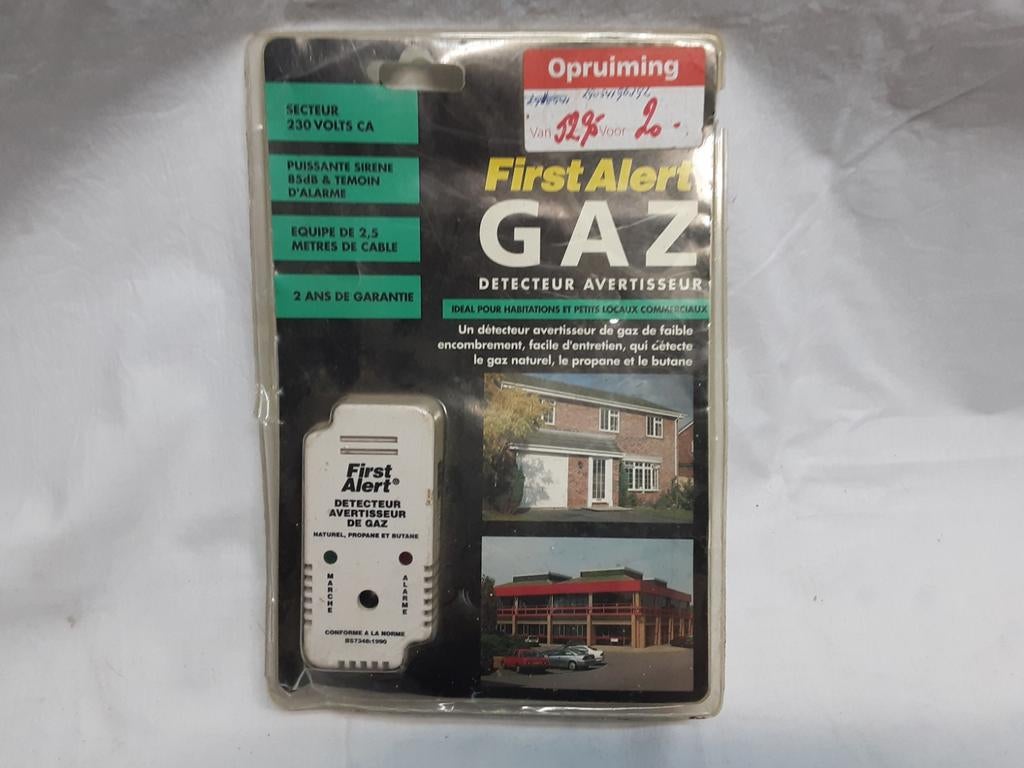 First Alert Gasdetector - Nieuw in verpakking, Ophalen of Verzenden, Nieuw, Detector, Sensor of Melder, Overige soorten