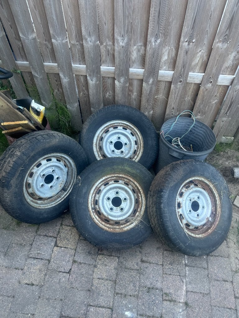 aanhangwagen wielen, Ophalen, Gebruikt