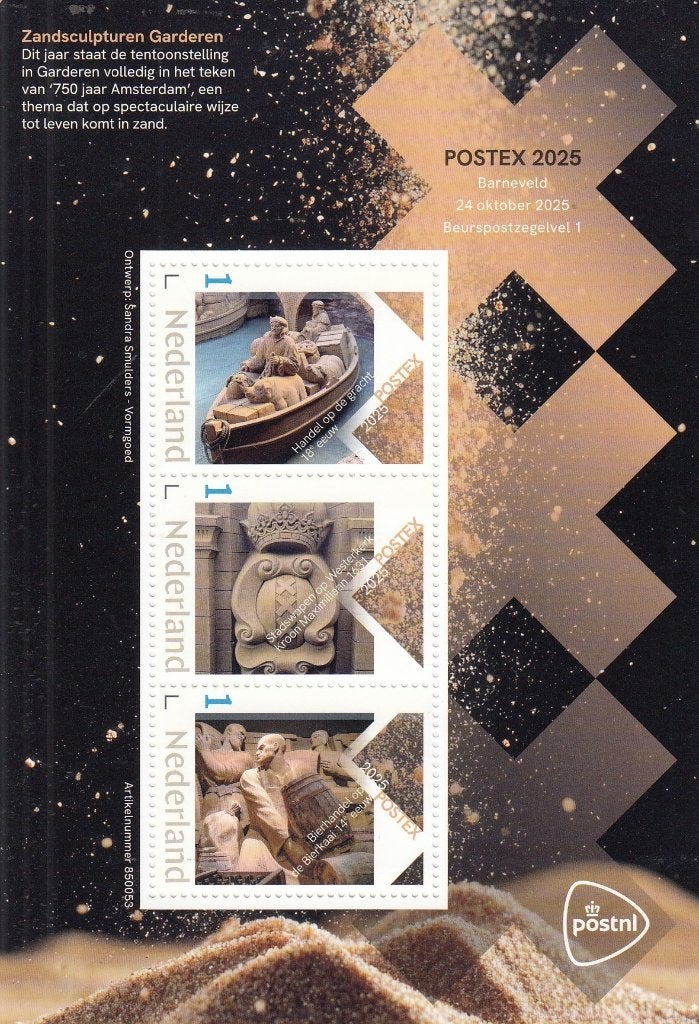 Nederland- 2025.54- Zandsculpturen Garderen- Postex- P, Ophalen of Verzenden, Na 1940, Postfris
