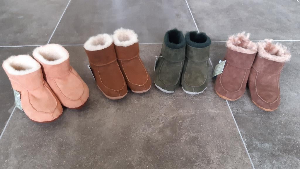 Kinderpantoffels Maat 30 Lamsbont Schaap Eigen Atelier Texel, Jongen of Meisje, Coby Dogger Bontcouture, Nieuw, Ophalen of Verzenden