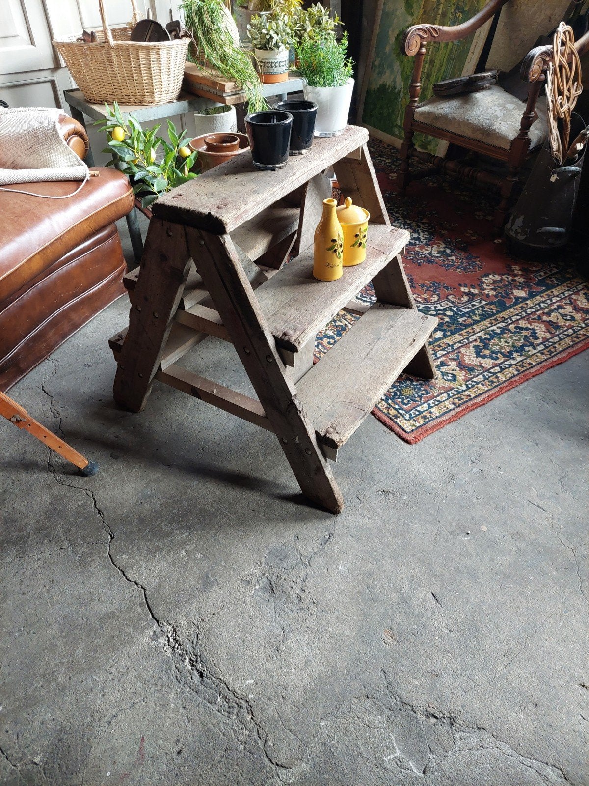 Houten trapje, Ophalen, Gebruikt, Trap, Minder dan 2 meter