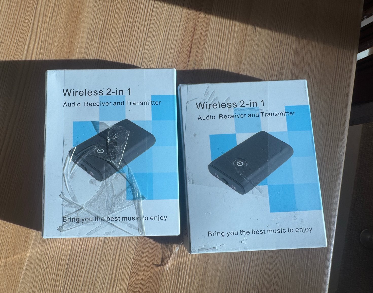 Wireless 2-in-1 Audio Ontvanger en Zender (2 stuks), Ophalen of Verzenden, Nieuw, Minder dan 2 meter, Overige kabels