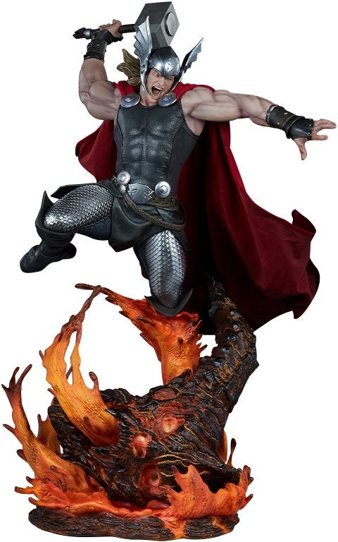 Sideshow Thor Breaker of Brimstone Premium Format Statue, Ophalen, Zo goed als nieuw, Fantasy