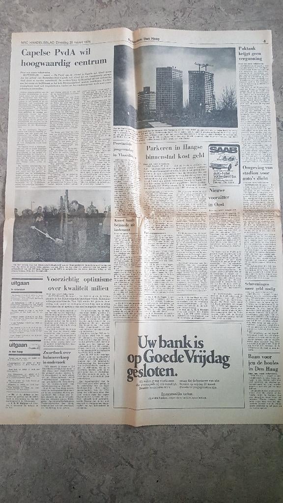 Huijgenspark Den Haag krijgt baan jeu de boules (1975), Ophalen of Verzenden, 1960 tot 1980, Knipsel(s)