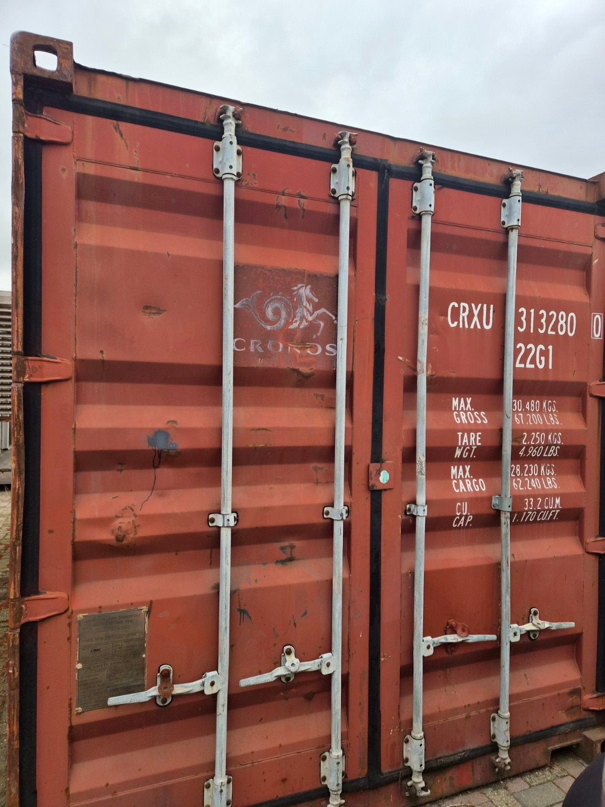 Gebruikte Cronos 20ft zeecontainer met houten vloer, Ophalen, Cronos, Info@cronoscontainers.com, Cronos Containers Ltd, United Kingdom
