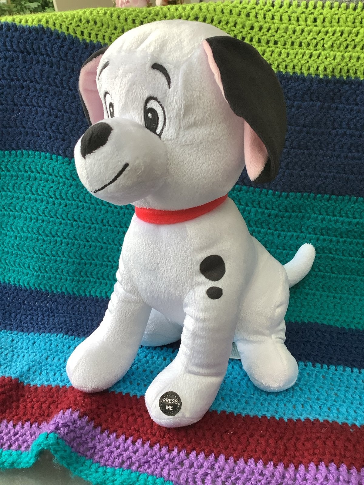 Disney Dalmatiër knuffel met geluid - Steun KIKA, Zo goed als nieuw, Middelgroot (20 tot 80 cm), Wit, Disney