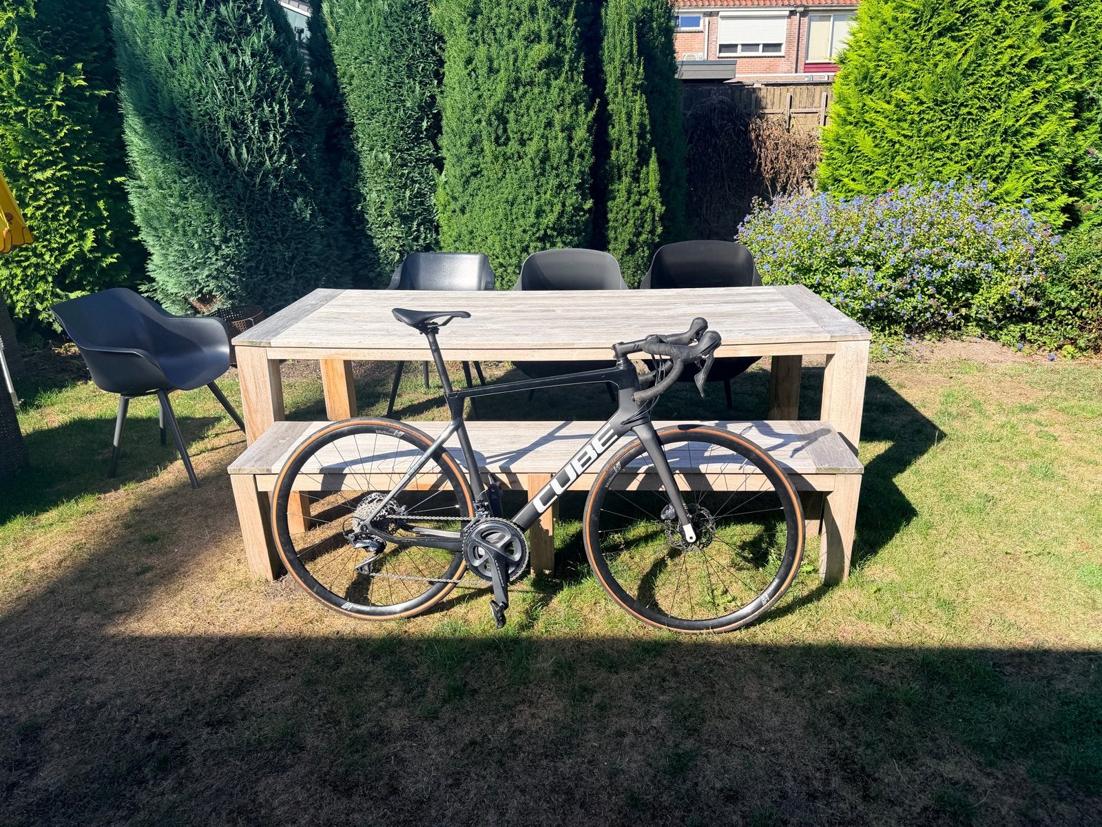 Cube racefiets, Shimano Ultegra, schijfremmen, 28 inch, Carbon, Heren, Zo goed als nieuw