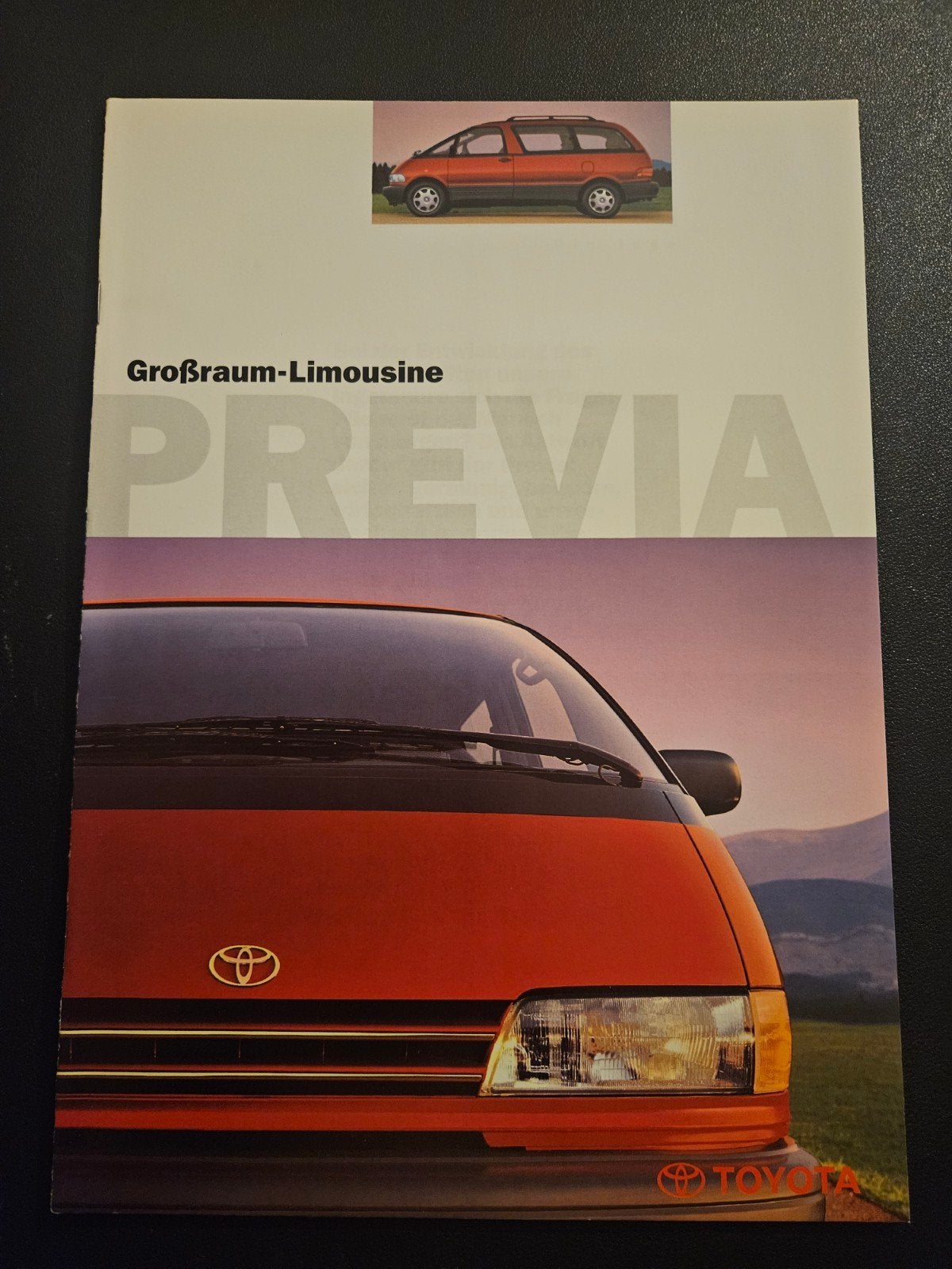 Brochure Toyota Previa 1997, Ophalen of Verzenden, Zo goed als nieuw, Toyota