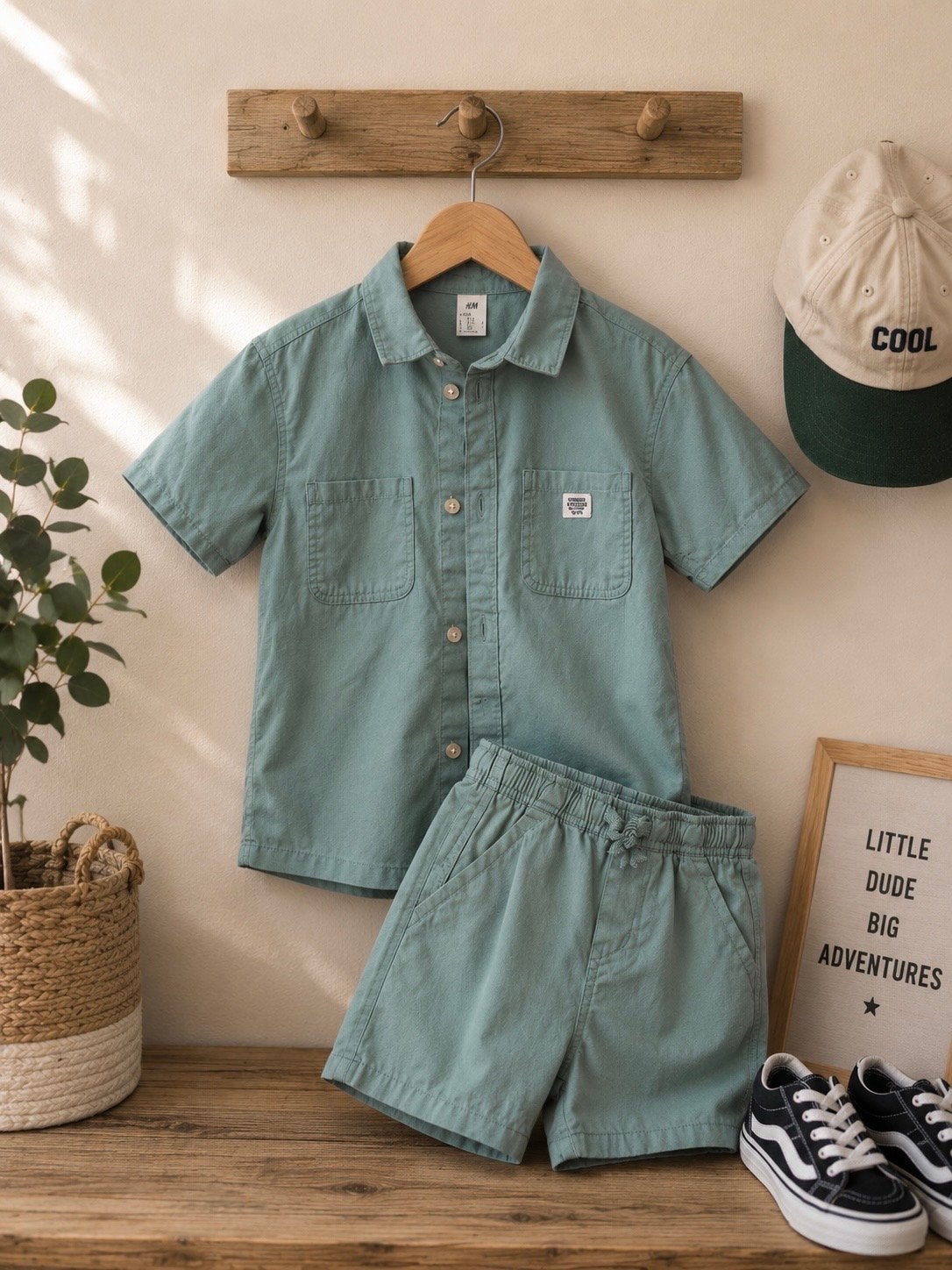 H&M jongens setje maat 98/104, Kinderen en Baby's, Kinderkleding | Maat 98, Ophalen of Verzenden, Zo goed als nieuw, Jongen, Setje