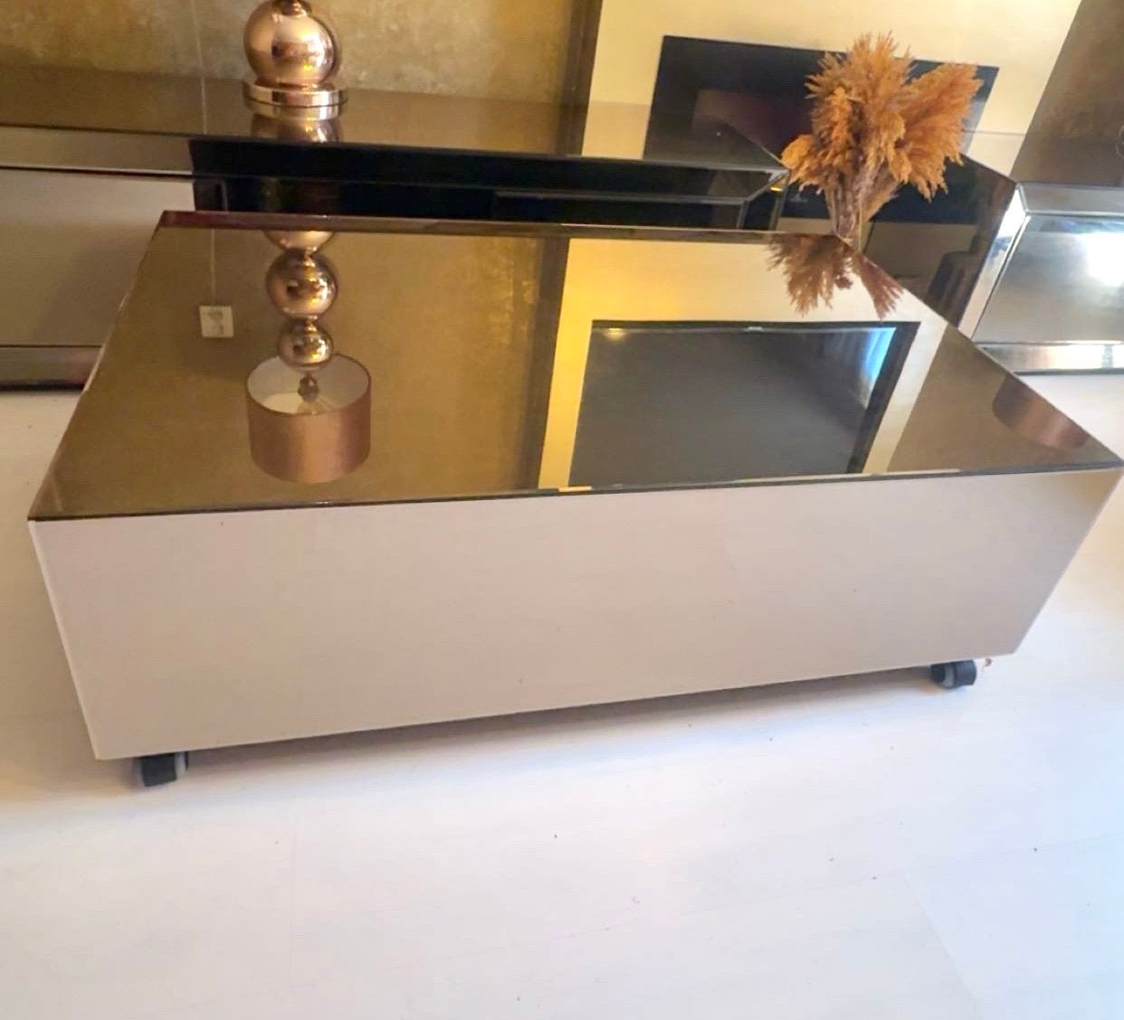 Luxe eetkamerset glazen design tafel+ Salontafel + Tv-meubel, Ophalen, Hotel chic, Vijf personen of meer, 200 cm of meer
