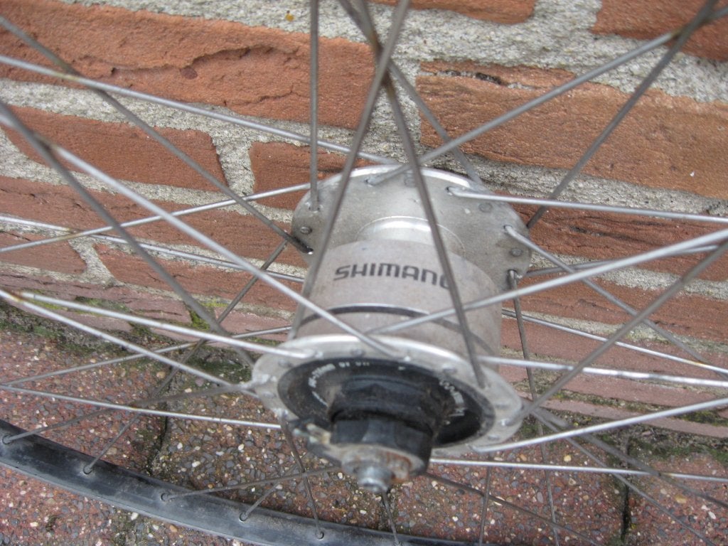 Shimano 28 inch fietswiel, met naafdynamo !!, Ophalen, Gebruikt, Aluminium, Shimano