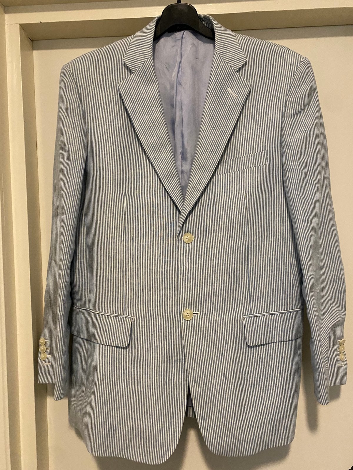 MCGREGOR LINNEN COLBERT BLAZER JASJE 50, Ophalen of Verzenden, Zo goed als nieuw, Maat 48/50 (M), Blauw