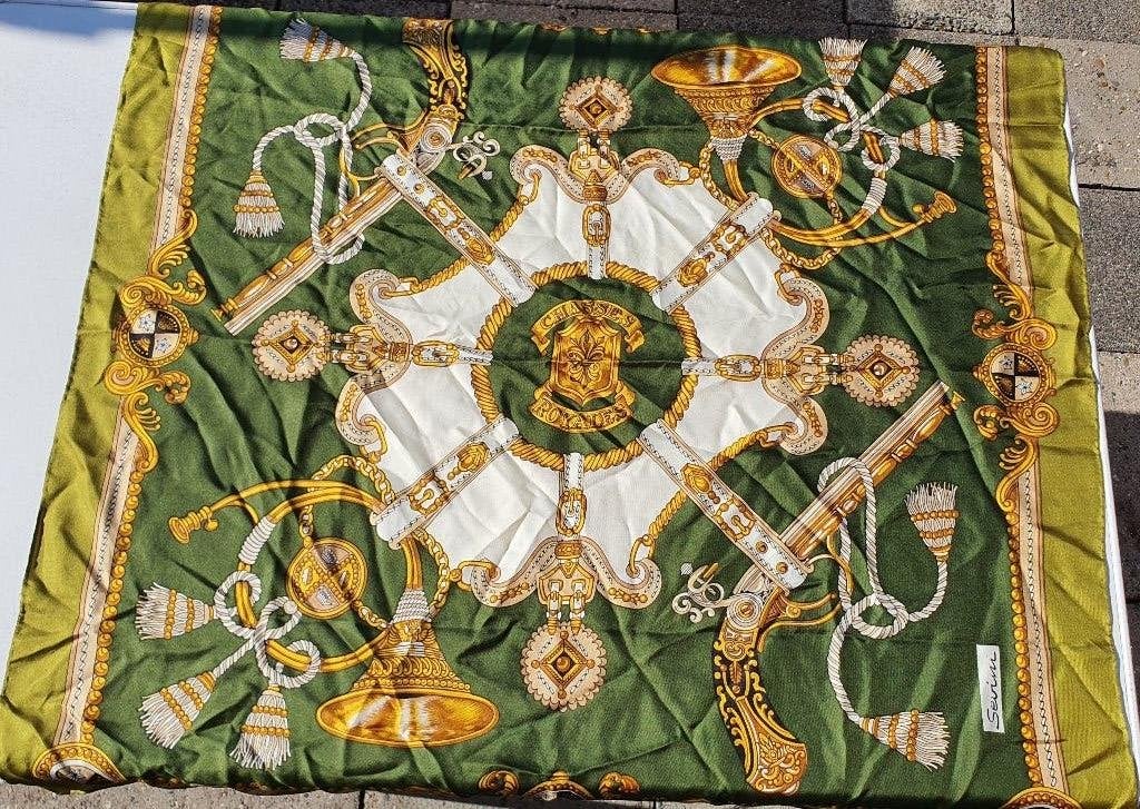 Sevini zijden sjaal One Size groen klassiek, Kleding | Dames, Mutsen, Sjaals en Handschoenen, Ophalen of Verzenden, Zo goed als nieuw