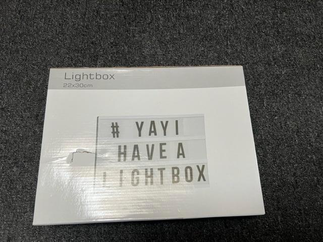 lightbox, Ophalen, Zo goed als nieuw