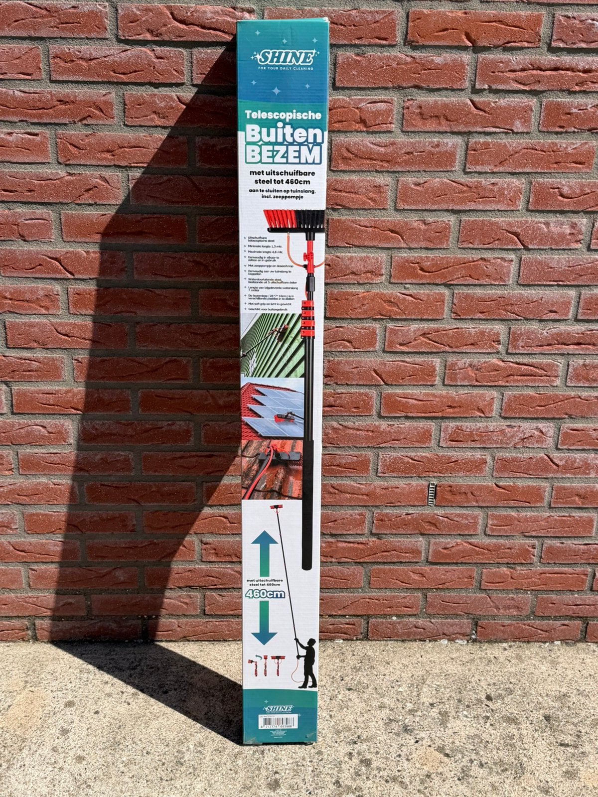 Waterbezem met telescopische steel – Shine, Tuin en Terras, Ophalen, Nieuw, Bezem